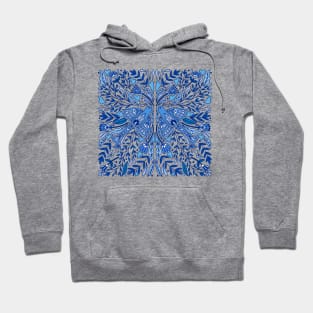 Folk Art Bird | Blue Birds | Scandinavian Folk Art Hoodie